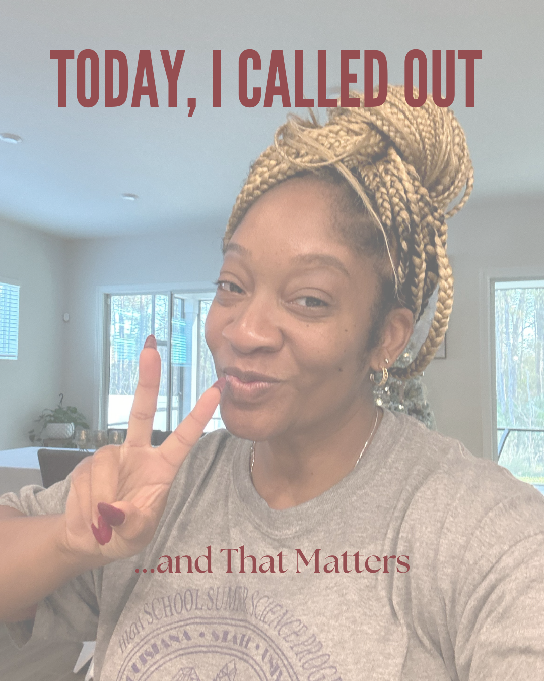 Ashley, NP at home taking a sick day